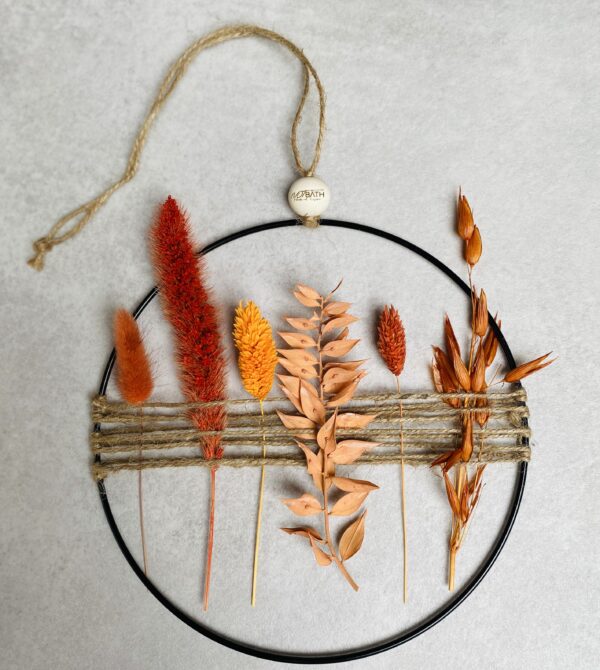 Trockenblumenkranz cozy terracotta