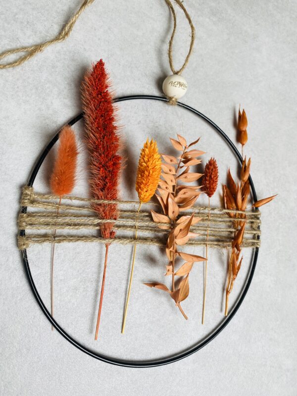 Trockenblumenkranz cozy terracotta – Bild 2