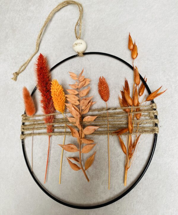 Trockenblumenkranz cozy terracotta – Bild 3