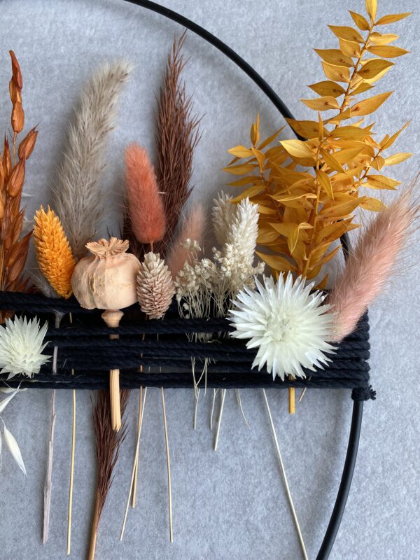 Trockenblumenkranz cozy XL – Bild 3