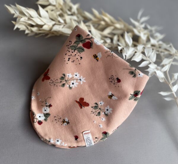 Halstuch rosa mit Blumen