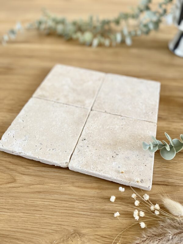 Topf / Schüssel Untersetzer Naturtstein beige – Bild 2